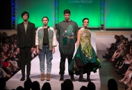 Models display student designs at the 2015 DAAP Fashion Show