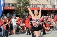 University of Cincinnati celebrates Homecoming with parade, pep rally and win vs. Miami.