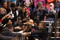 President Barrack Obama campaigned at the University of Cincinnati days before being re-elected president in 2012.