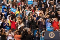 President Barrack Obama campaigned at the University of Cincinnati days before being re-elected president in 2012.