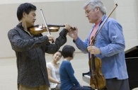 Violin student and teacher. 