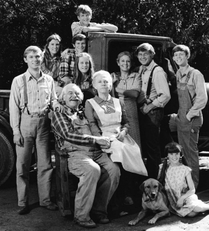 The cast of the television show "The Waltons"