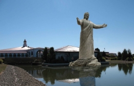 Rendering of Jesus statue for Solid Rock Church