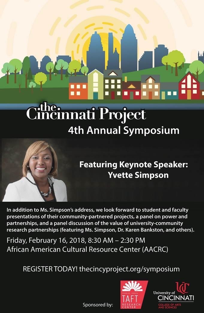 Poster of the Cincinnati Project 4th Annual Symposium