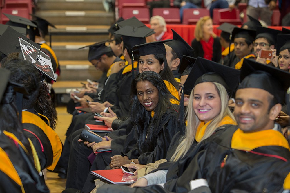 Graduates celebrate at UC's fall 2016 Commencement.