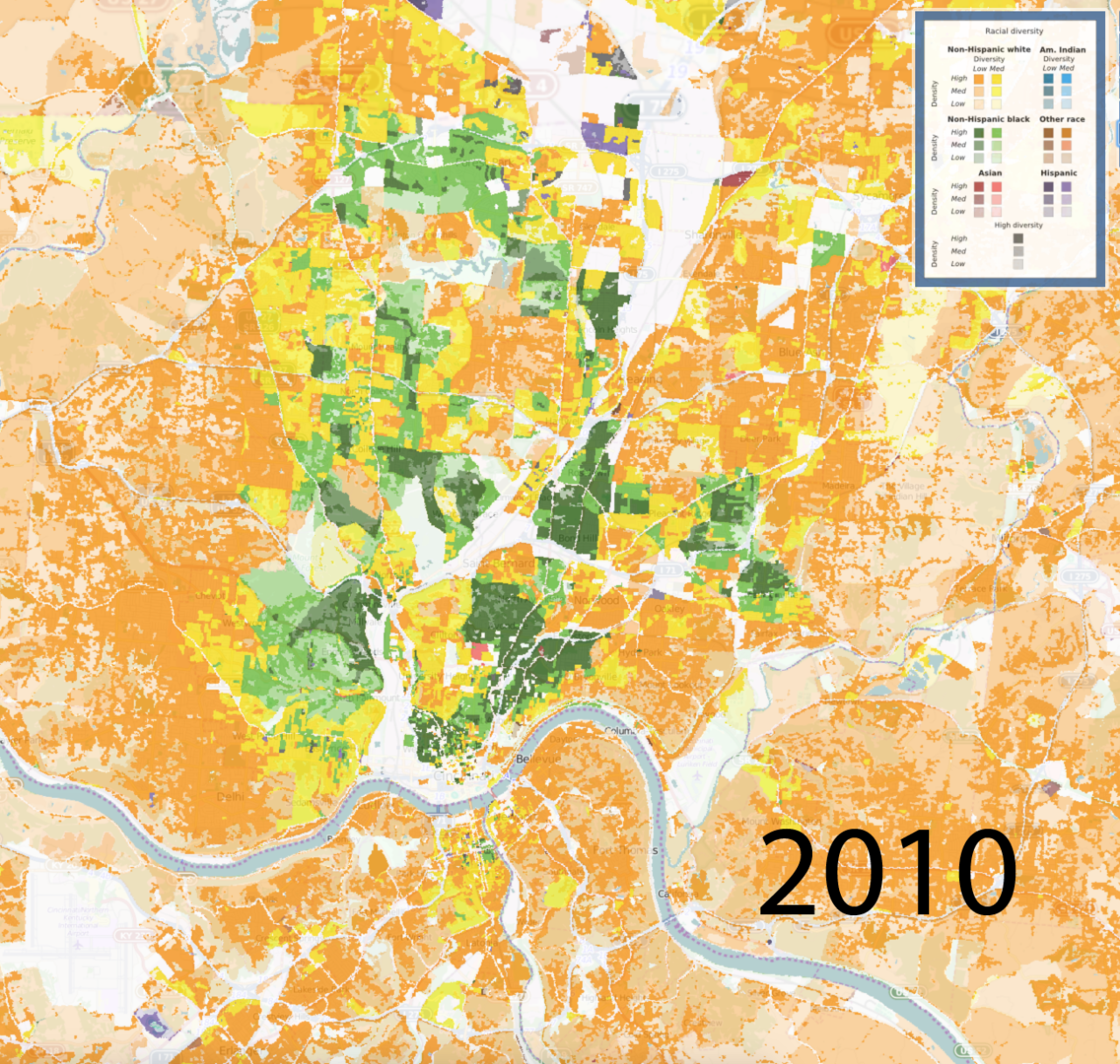 Diversity Map University Of Cincinnati