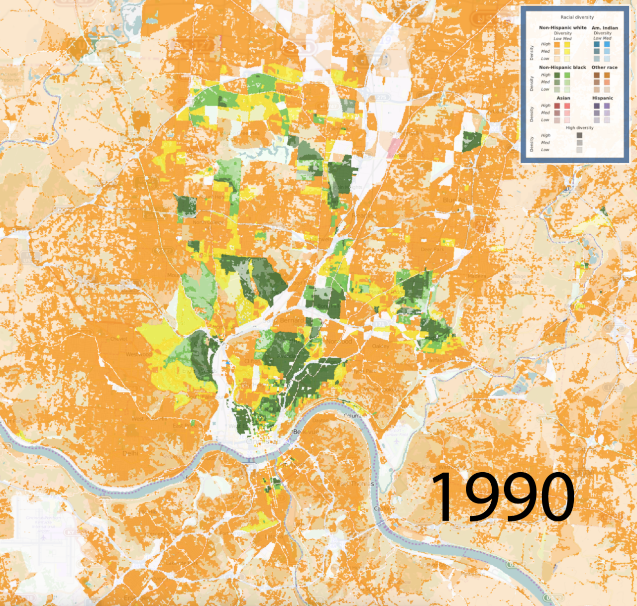 Diversity Map University Of Cincinnati