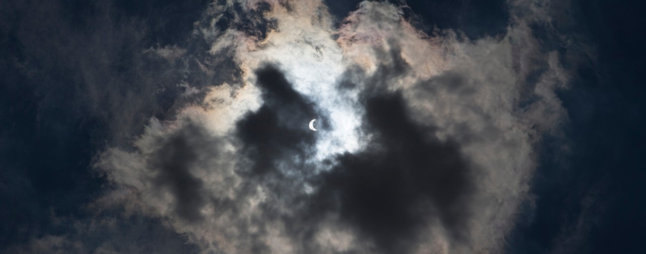 Image of sun during solar eclipse