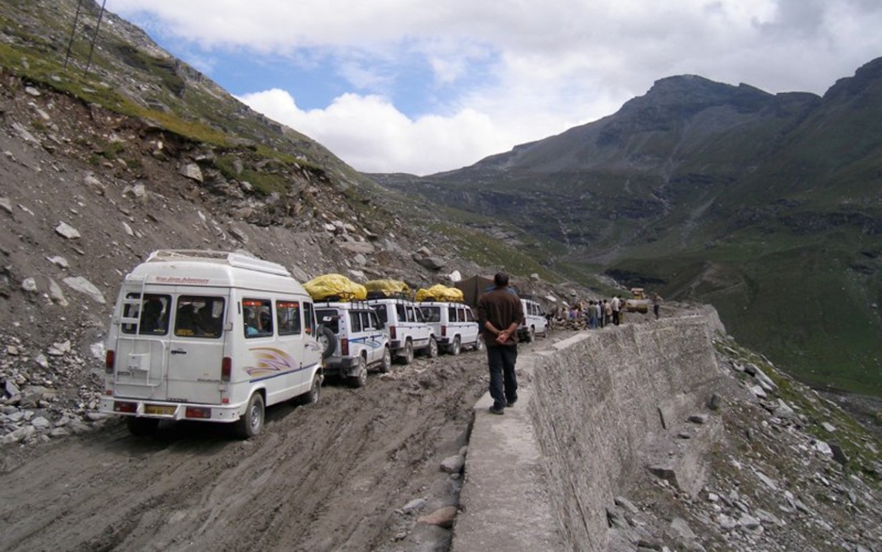 UC geology and anthropology professor Brooke Crowley studied pollution along the Manali-Leh Highway in India's Himalaya Mountains.
