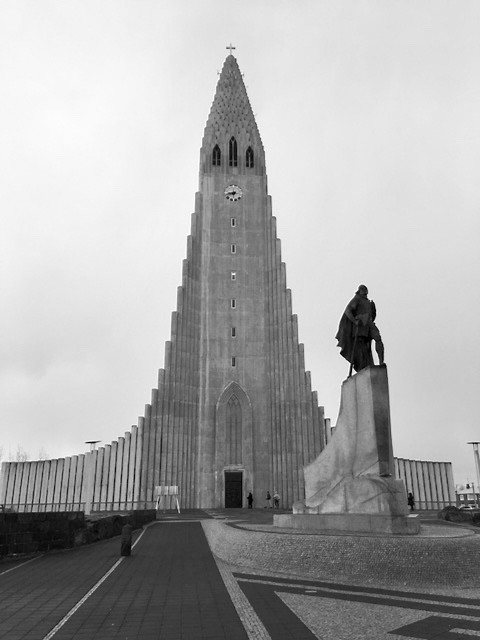 Hallgrímskirkja, Iceland's largest Lutheran church stands tall, architecturally pointed toward the sky.photo/Robin Selzer