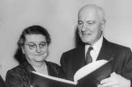 Mr. and Mrs. Raymond and Elsie Walters, former University of Cincinnati first couple.
