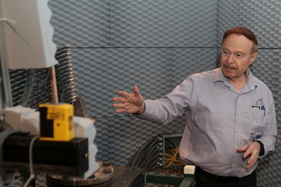 UC distinguished professor Ephraim Gutmark talks about recording jet engine noise in an anechoic chamber.