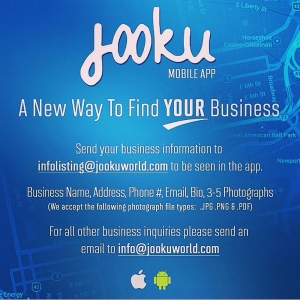 Jooku, a mobile app used to find local businesses.