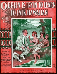 Irish music cover called O'Brien is Tryin to Talk Hawaiian