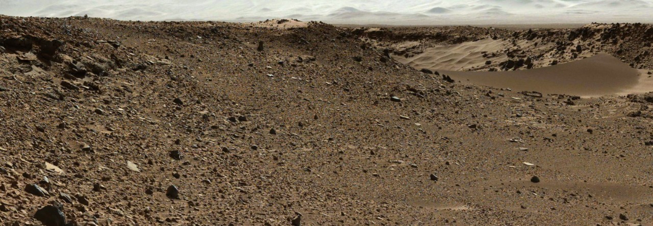 NASA's Curiosity rover captured this landscape shot of Mars in 2014. (NASA/JPL-Caltech/MSSS)