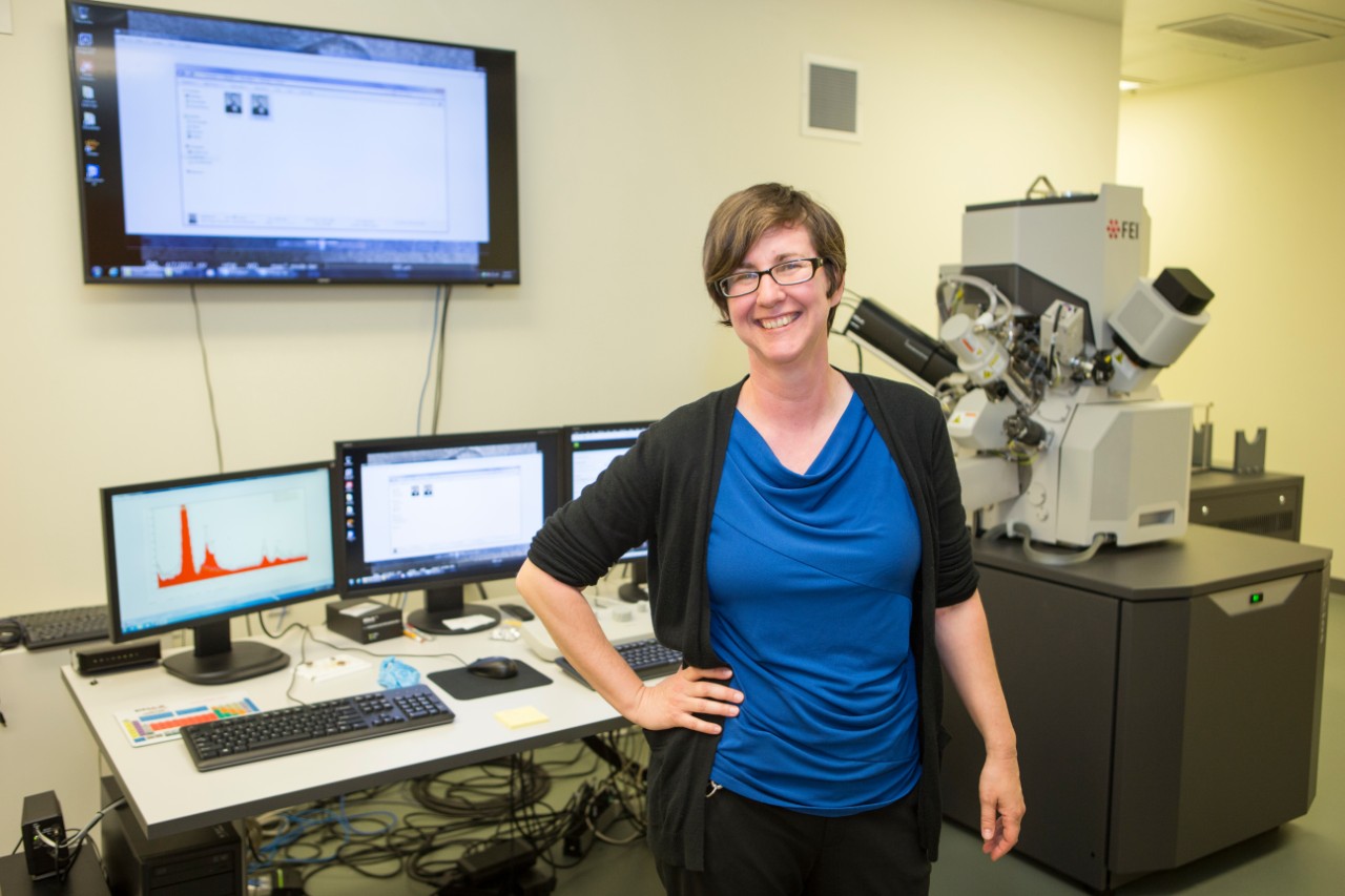 Melodie Fickenscher, director of UC's Advanced Materials Characterization Center, began work in the Physics Department at UC.