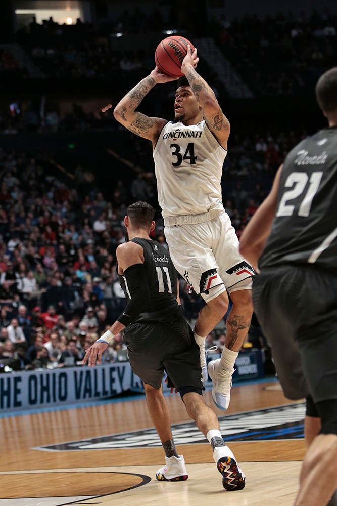 Jarron Cumberland goes up for a jump-shot.