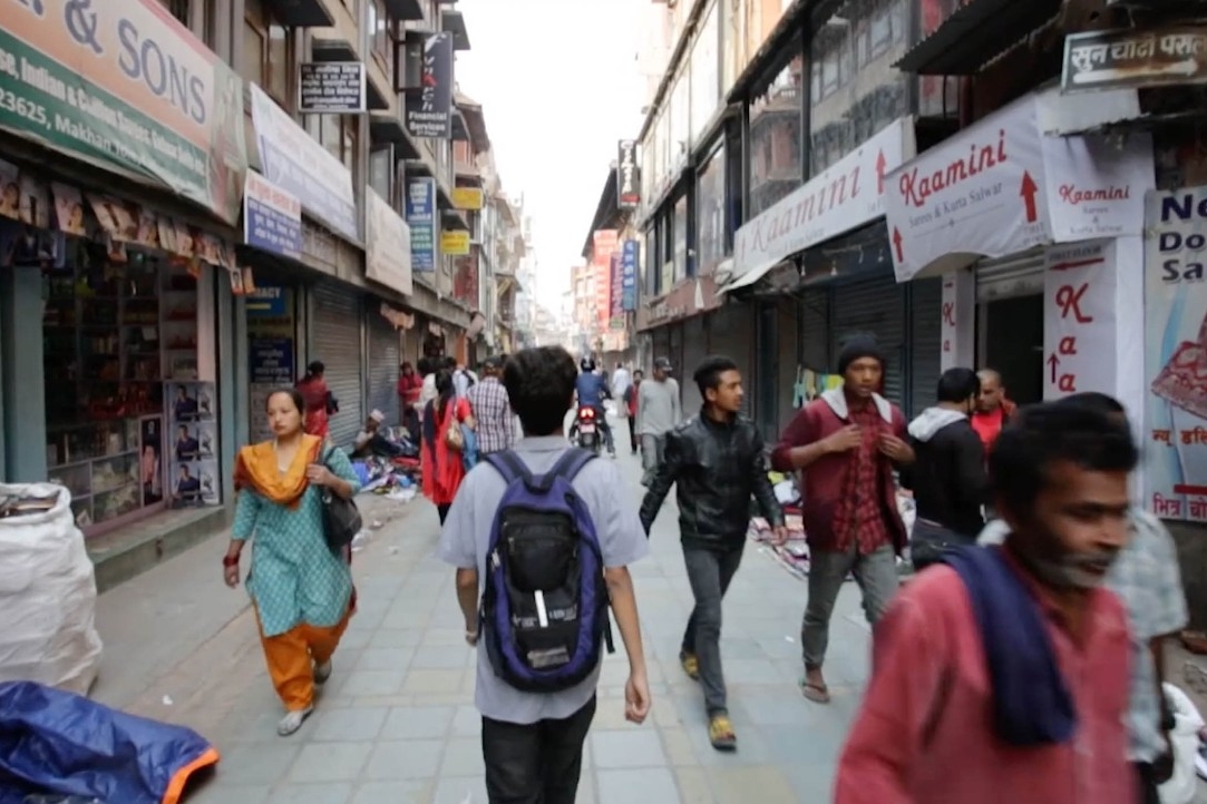 Sudarshan Pandey walked each day to his school in Nepal. Photo/Provided