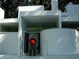 David Niland in front of 'Mary's House'