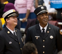 Security at Obama's November 2012 rally.