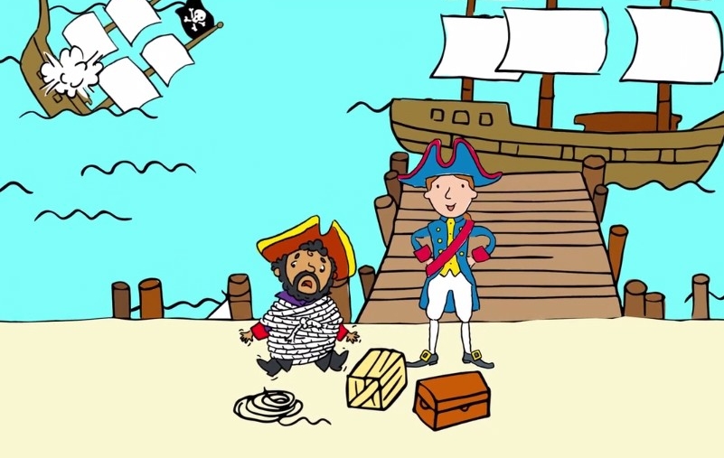 Screenshot from $martPath showing a boat captain capturing a pirate