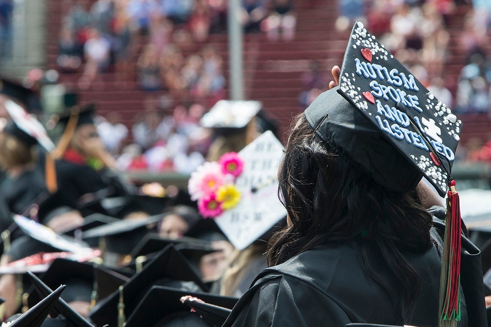  Decorated graduation caps