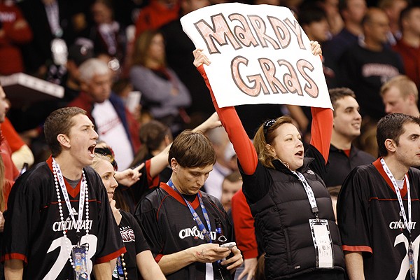 One fan brought the perfect sign to the Big Easy to honor Mardy Gilyard.