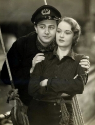 Venable with a Robert Young, who holds her by the shoulders.