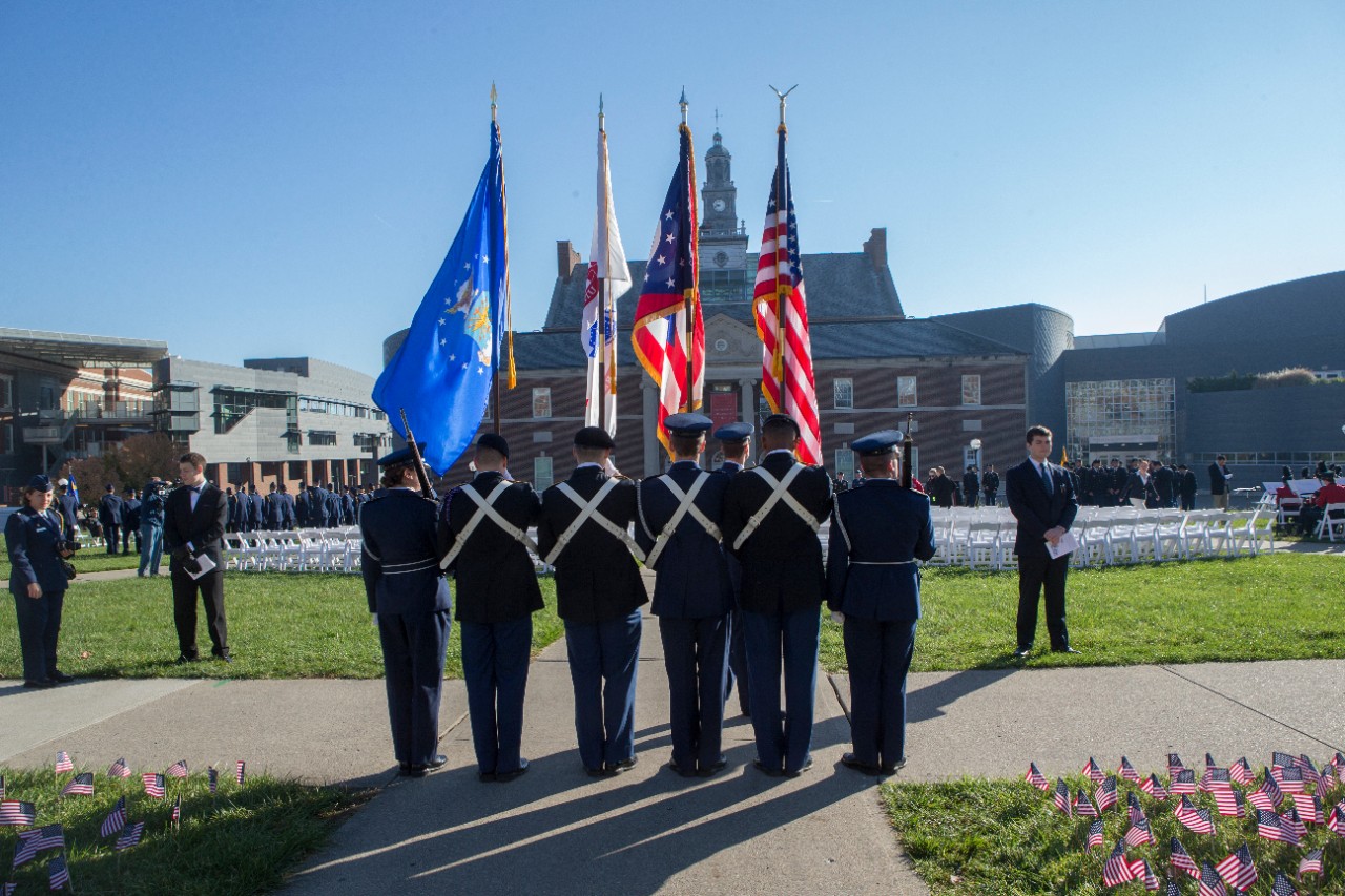 The color guard.