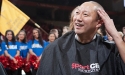 UC President Santa Ono shaves head for charity