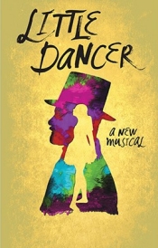 The poster contains two silhouettes -- a black one of a gentleman in a top and and inside that one is clear one of a ballerina.