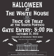A copy of the White House invitation that lucky children received.