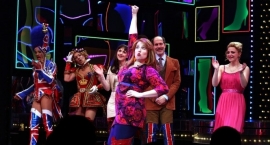 Tory Ross and cast in "Kinky Boots" on Broadway.