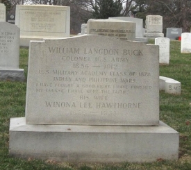 The gravestone of Winona and her husband.