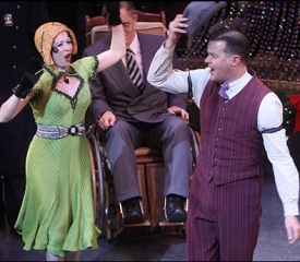CCM grad Kirsten Wyatt sings a number with Clark Thorell in the show 'Annie.'