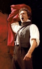 Aaron Lazar as Enjolras in ''Les Miserables''