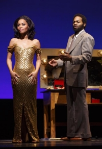  Valisia LeKae and Brandon Victor Dixon as Diana Ross and Berry Gordy in “Motown: The Musical”