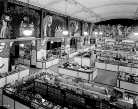 Hudson's toy department in the 1940a.