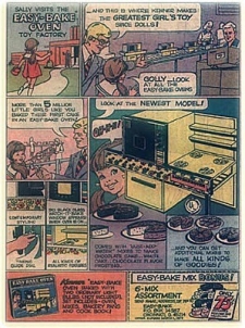 A comic about Easy Bake Ovens in the '60s is geared totally toward girls.