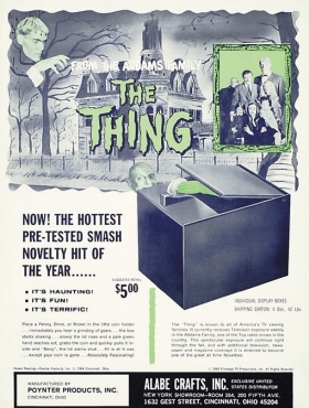 Ad for The Thing coin box