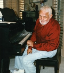 Al Hague at his piano