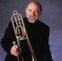 Ronald Barron posed with his trombone