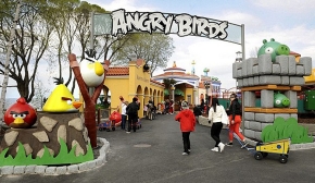 Entrance to Angry Birds Land in Tampere, Finland.