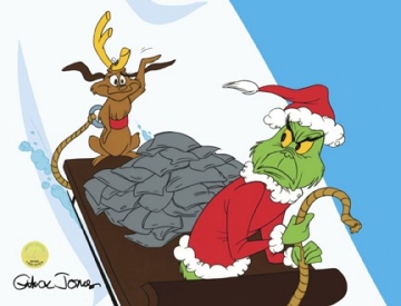The Grinch with his dog