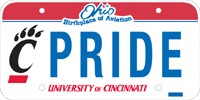 UC license plate