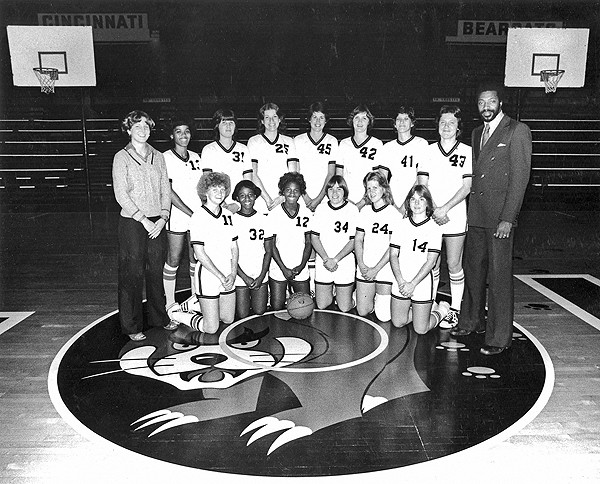 1977 Womens UC basketball team.