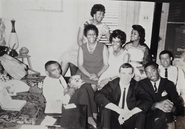 Explain the title life on the color line image