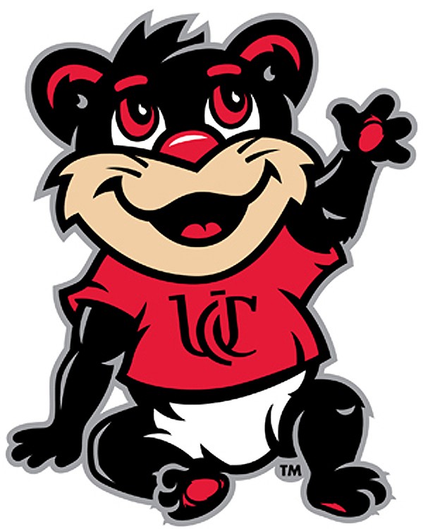 A cartoon Baby Bearcat for the mascot of the University of Cincinnati.