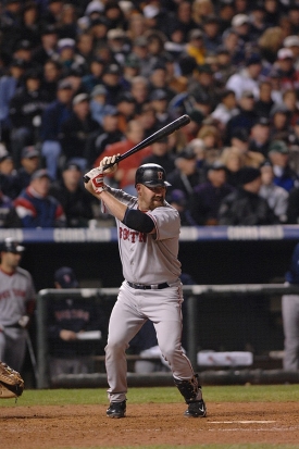 UC alum Kevin Youkilis set many of UC's current batting records while a Bearcat.  photo/Phoebe Sexton/Boston Red Sox 