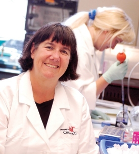 Sandra Degen, UC's vice president for research and professor of pediatrics